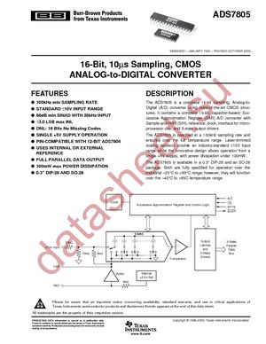 ADS7805UB/1K datasheet  